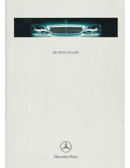 1998 MERCEDES BENZ S KLASSE HARDCOVER PROSPEKT DEUTSCH