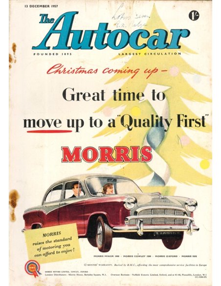 1957 THE AUTOCAR MAGAZINE 12 ENGLISH 
