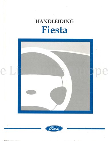 2001 FORD FIESTA BEDIENUNGSANLEITUNG NIEDERLÄNDISCH