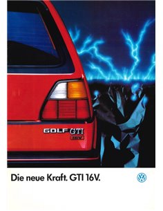 1986 VOLKSWAGEN GOLF GTI 16V PROSPEKT DEUTSCH