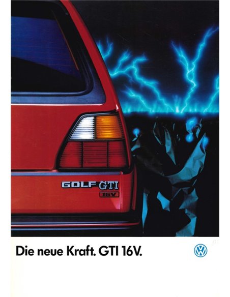 1985 VOLKSWAGEN GOLF GTI 16V BROCHURE DUITS