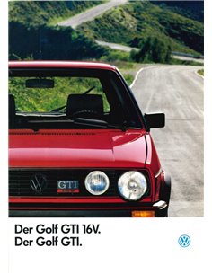 1986 VOLKSWAGEN GOLF GTI 16V PROSPEKT DEUTSCH