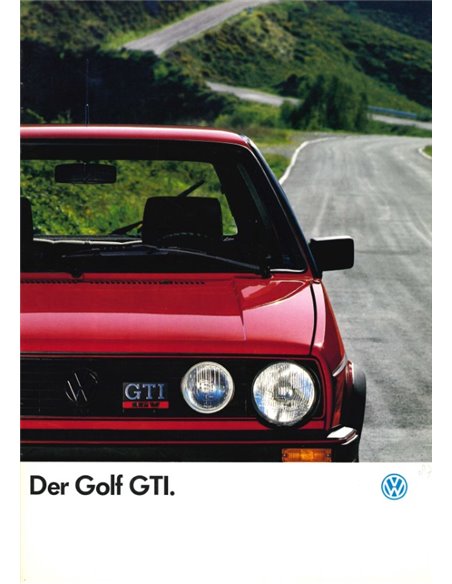 1987 VOLKSWAGEN GOLF GTI 16V BROCHURE DUITS