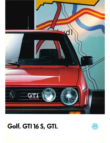 1987 VOLKSWAGEN GOLF GTI 16V BROCHURE FRANS