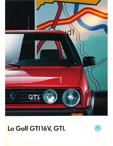 1988 VOLKSWAGEN GOLF GTI 16V BROCHURE FRANS