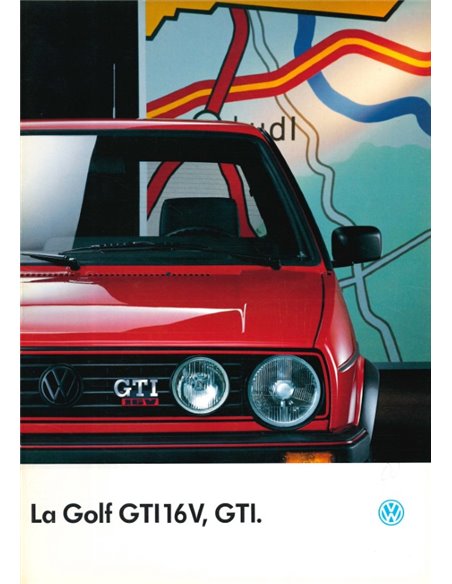 1988 VOLKSWAGEN GOLF GTI 16V BROCHURE FRENCH
