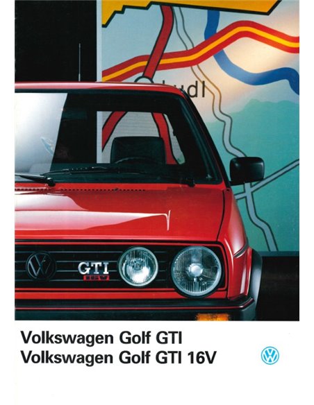 1988 VOLKSWAGEN GOLF GTI 16V BROCHURE DUTCH