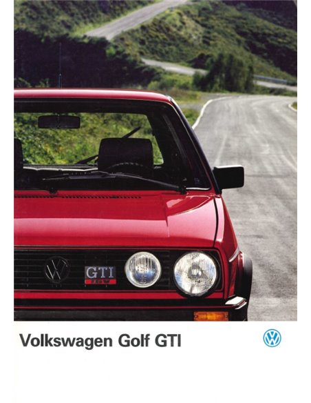 1987 VOLKSWAGEN GOLF GTI 16V BROCHURE DUTCH
