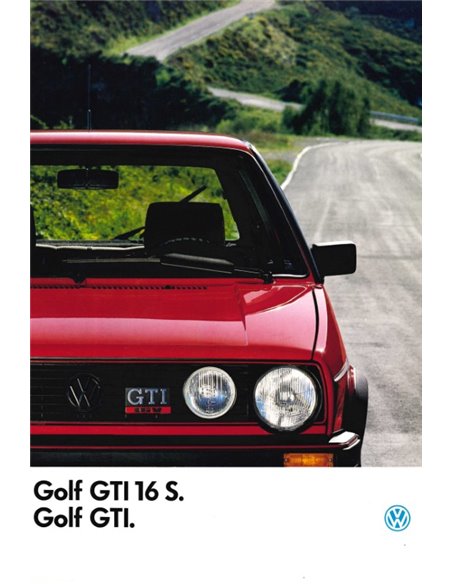 1986 VOLKSWAGEN GOLF GTI 16V PROSPEKT FRAZÖSISCH