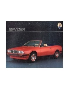 1984 MASERATI SPYDER BROCHURE ITALIAANS