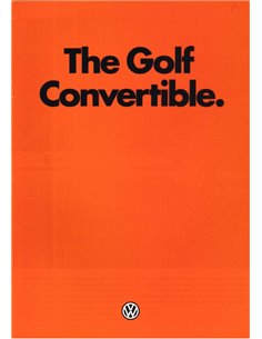 1983 VOLKSWAGEN GOLF CABRIOLET BROCHURE ENGELS
