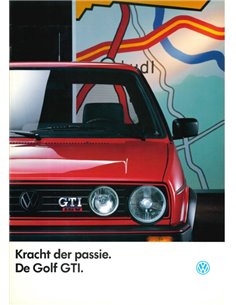 1987 VOLKSWAGEN GOLF GTI 16V BROCHURE NEDERLANDS