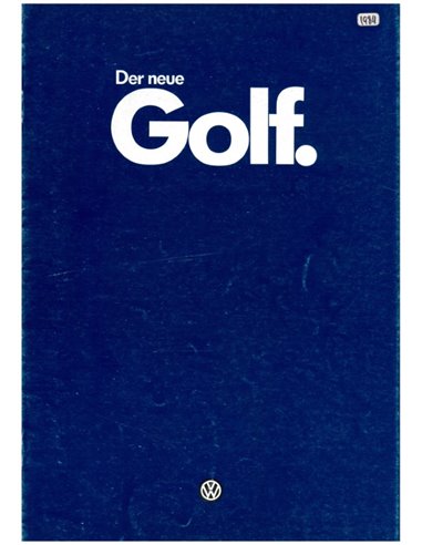 1983 VOLKSWAGEN GOLF PROSPEKT DEUTSCH