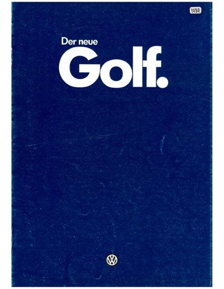 1983 VOLKSWAGEN GOLF BROCHURE GERMAN