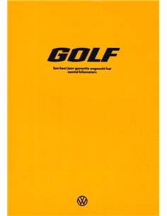 1976 VOLKSWAGEN GOLF BROCHURE NEDERLANDS