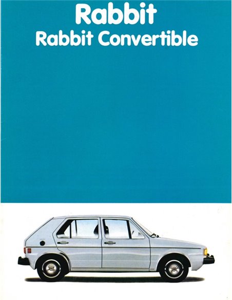 1980 VOLKSWAGEN RABBIT / RABBIT CABRIOLET PROSPEKT ENGLISCH (USA)