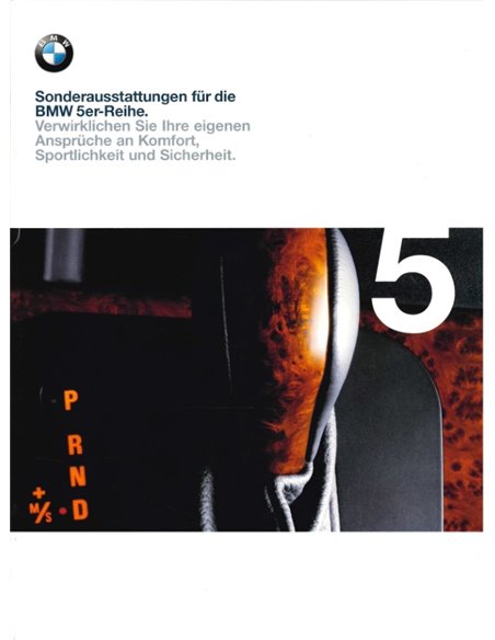 1999 BMW 5ER SONDERAUSSTATTUNGEN PROSPEKT DEUTSCH