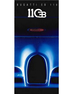 1992 BUGATTI EB110 GT / SUPERSPORT BROCHURE GERMAN