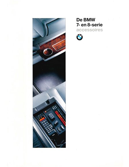 1995 BMW 7 / 8 SERIES ACCESSORIES BROCHURE DUTCH