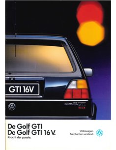 1989 VOLKSWAGEN GOLF GTI 16V BROCHURE DUTCH