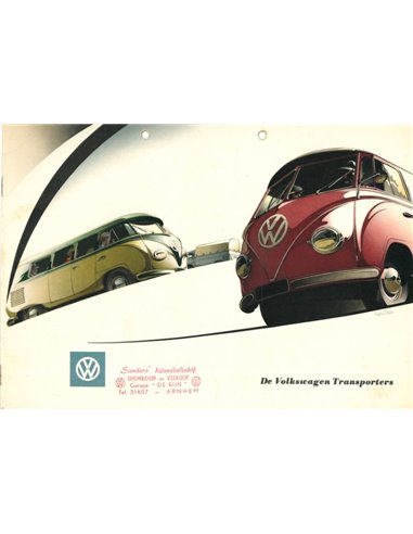 1955 VOLKSWAGEN TRANSPORTER BROCHURE DUTCH