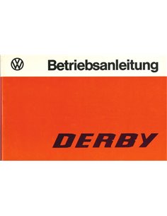 1977 VOLKSWAGEN DERBY BETRIEBSANLEITUNG DEUTSCH