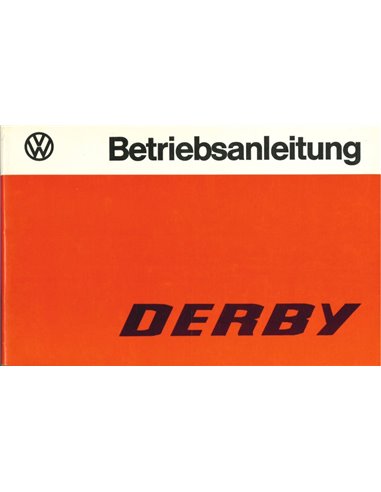 1977 VOLKSWAGEN DERBY OWNERS MANUAL GERMAN