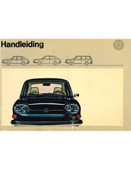 1970 VOLKSWAGEN 411 E OWNER'S MANUAL DUTCH