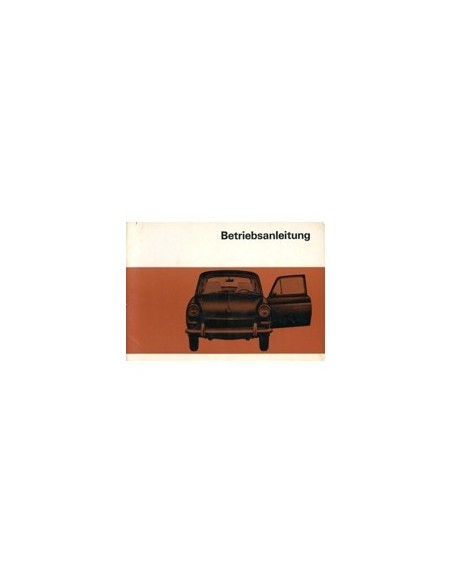 1968 VOLKSWAGEN 1600 OWNERS MANUAL DUITS