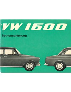 1965 VOLKSWAGEN 1500 OWNERS MANUAL GERMAN