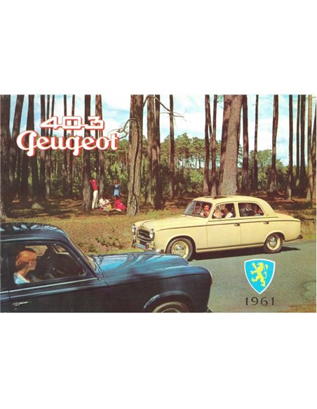 1961 PEUGEOT 403 BROCHURE DUTCH