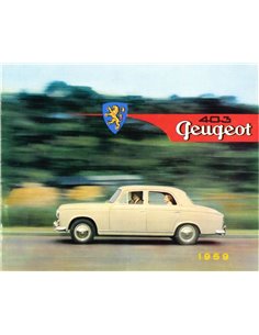 1959 PEUGEOT 403 BROCHURE NEDERLANDS