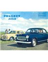 1963 PEUGEOT 403 PROSPEKT NIEDERLÄNDISCH
