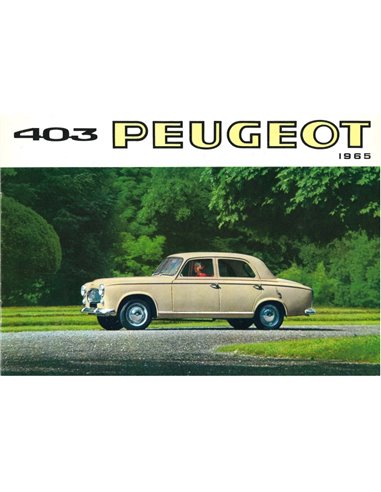1965 PEUGEOT 403 BROCHURE DUTCH