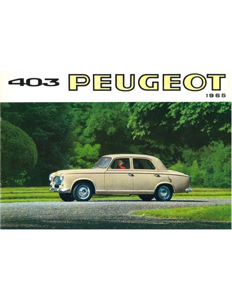1965 PEUGEOT 403 BROCHURE NEDERLANDS