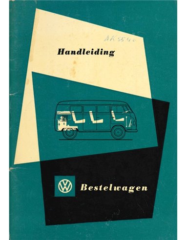 1954 VOLKSWAGEN T1 TRANSPORTER INSTRUCTIEBOEKJE NEDERLANDS