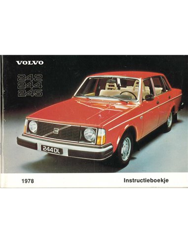 1978 VOLVO 242 244 245 OWNERS MANUAL DUTCH