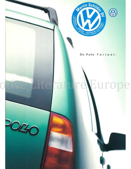 1998 VOLKSWAGEN POLO BROCHURE NEDERLANDS