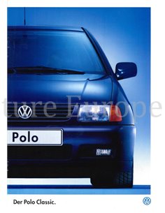 1998 VOLKSWAGEN POLO CLASSIC BROCHURE GERMAN