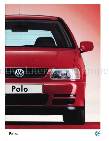 1999 VOLKSWAGEN POLO PROSPEKT NIEDERLÄNDISCH