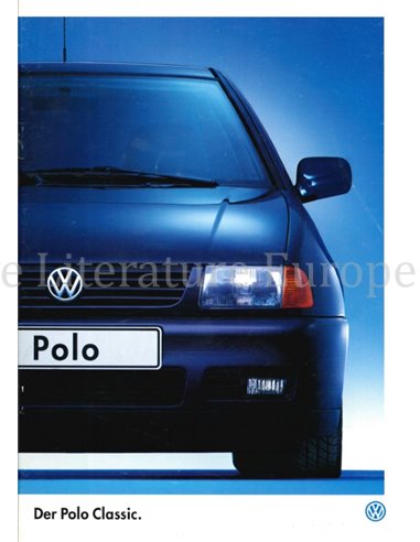 1999 VOLKSWAGEN POLO CLASSIC BROCHURE DUITS