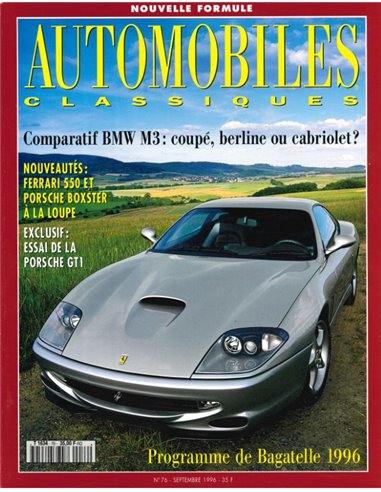 1996 AUTOMOBILES CLASSIQUES MAGAZIN 76 FRANZÖSISCH