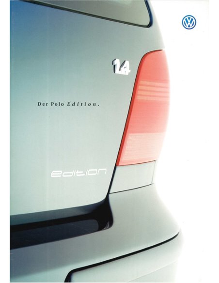 2000 VOLKSWAGEN POLO EDITION PROSPEKT NIEDERLÄNDISCH