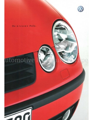 2002 VOLKSWAGEN POLO PROSPEKT NIEDERLÄNDISCH