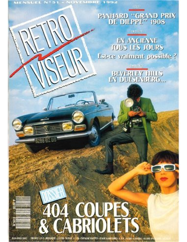 1992 RETROVISEUR MAGAZIN 51 FRANZÖSISCH