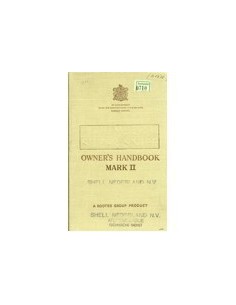 1948 HUMBER SUPER SNIPE MK II INSTRUCTIEBOEKJE ENGELS