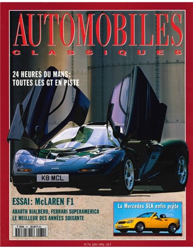 1996 AUTOMOBILES CLASSIQUES MAGAZINE 74 FRENCH