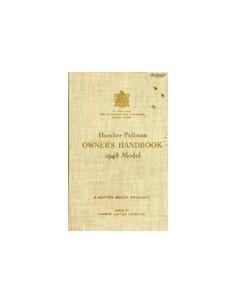 1948 HUMBER PULLMAN INSTRUCTIEBOEKJE ENGELS