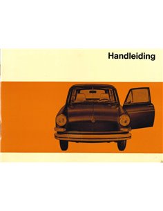 1969 VOLKSWAGEN 1600 OWNERS MANUAL DUTCH