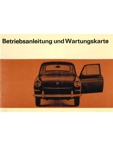 1967 VOLKSWAGEN 1600 OWNERS MANUAL GERMAN